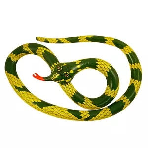 Giant Inflatable Snake – 230cm Long Party Decoration & Fancy Dress Prop – Jungle - Picture 1 of 7
