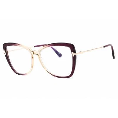 Gafas para mujer Tom Ford violeta/otros acetato ojo de gato borde completo FT5882-B 083 Foto 1 de 2