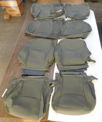 Nuevo juego de fundas de asiento de tela gris Toyota Prius 2010 despegue OEM 2011 2012 2013 + Foto 1 de 4