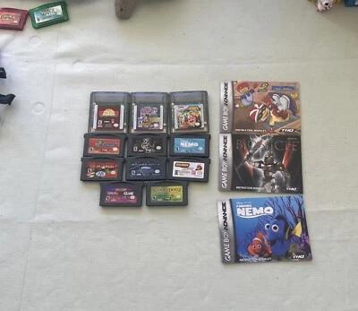 Nintendo Game Boy Advance GBA Lote de 11 - Testado, Spiderman, Digimon, Bionicle - Imagem 1 de 4