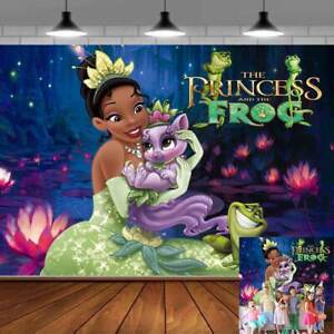 Tiana Princess Party Supplies Baby Shower Birthday Backdrop Banner Vinyl 7x5ft