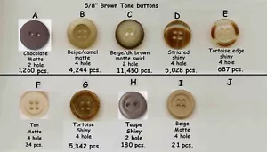 240 a 1000 uds. 5/8" 15mm tu elección de estilo y cantidad de BOTONES - Imagen 1 de 1