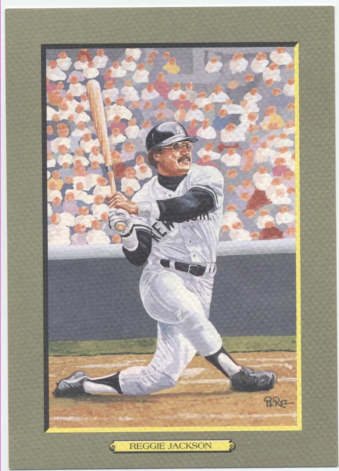 REGGIE JACKSON UNSIGNED  PEREZ STEELE GREAT MOMENTS CARD - NrMt-Mt from sets - Image 1 of 1