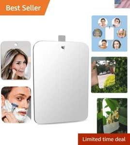 Large Fogless Shower Mirror, Anti-Fog Shower Mirror 11”X7.8 ”, Fog-Free Trave... - Picture 1 of 10