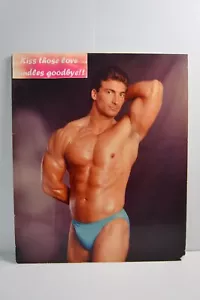 Vintage Gay Muscle Pinup Workout Weightlifting Gym Art Photographs Foam Board - Picture 1 of 22