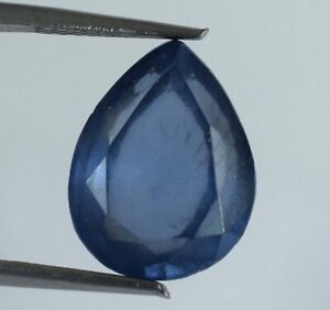 Madagascar Blue Iolite Loose Gemstone Pear 9.60 Ct Natural Certified A93616