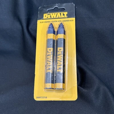 Dewalt DWH72721 Blue Lumber Marking Crayon 2 Pack 4” Carpenter Tool - Image 1 of 4