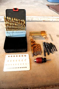 large lot drill bit index set plus extras - Picture 1 of 6