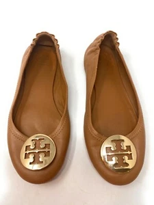 Tory Burch Flat Mini Napps size 7.5 M Royal Tan - Picture 1 of 5
