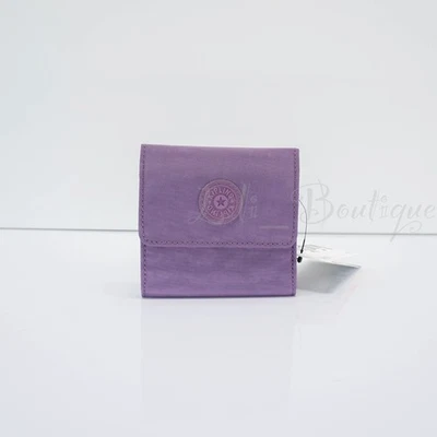 Cartera pequeña Kipling Cece triple a presión KI0806 poliamida púrpura pasión nueva con etiquetas $44 Foto 1 de 4