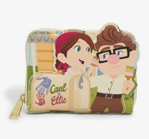 NEW! Loungefly Disney Pixar Up Carl & Ellie Mailbox Paint Zip Around WALLET - Picture 1 of 3