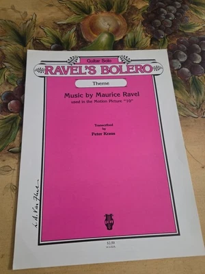 Bolero Ravels para guitarra clásica partituras extremadamente raras Foto 1 de 2