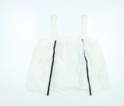 Marks and Spencer Womens Ivory Linen Cotton Strappy Tank Top Size 14 — 第 1/4 张图片