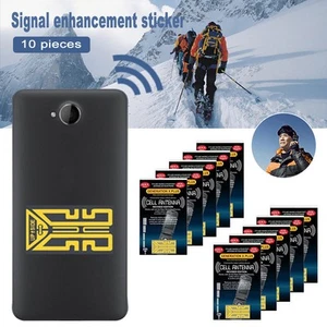 10 Pcs Telefon Signal Booster Aufkleber Handy Signal Boost Decals Für Trav VK - Zdjęcie 1 z 7