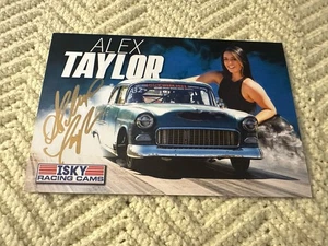 Alex Taylor signed Promo Hero Card handsigniert 2024 PRI Show Isky Drag Racing - Bild 1 von 1