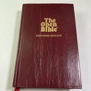 Open Bible Expanded Edition New KJV Red Letter Edition Nelson 1985 VTG WORN - Picture 1 of 7
