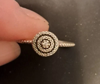 Anello Pandora in argento con diamanti bianchi e zirconi  Art. R3490A - Immagine 1 di 4