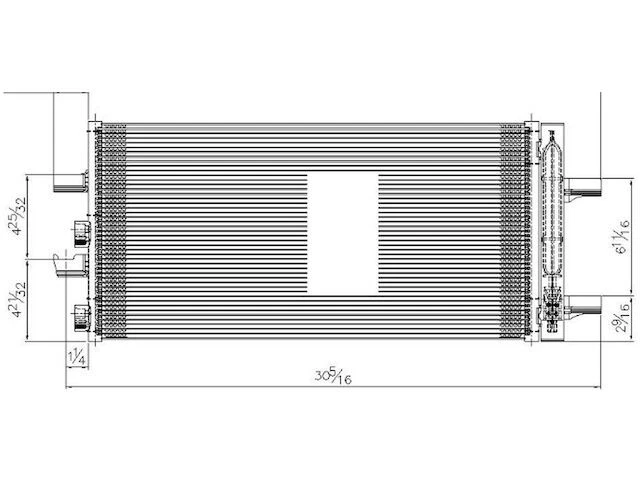 A/C Condenser For 2014-2021 Mini Cooper 2015 2016 2017 2018 2019 2020 XK947FJ - Image 1 of 1