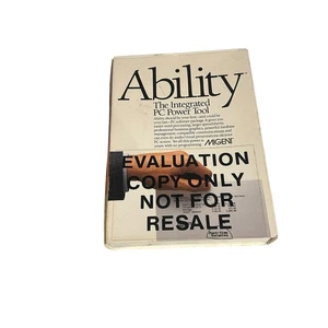 Ability Integrated PC Power Tool for IBM PC Vintage Computing Software - Afbeelding 1 van 3