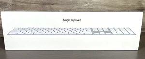 Apple Magic Keyboard White A1843 w/ Numeric Keypad - Wireless Bluetooth - New - Picture 1 of 12