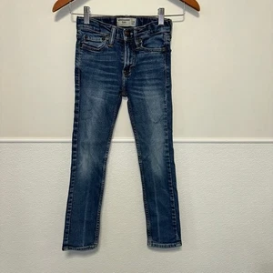 Abercrombie Kids Jeans Size 7/8 Blue Super Skinny Boys/Girls Unisex - Picture 1 of 9