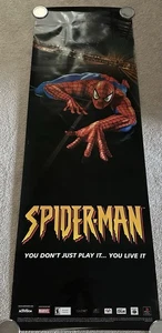 Póster videojuego Spider-Man Sony PlayStation Nintendo 64 2000 Marvel 72x24 #2 - Imagen 1 de 5