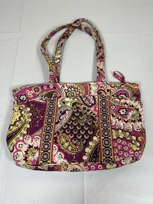 Vera Bradley Retired Paisley Very Berry Pattern Shoulder Tote - Image 1 of 4