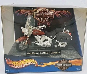 Hot Wheel Harley Davidson Heritage Softail Classic 1:18 Scale Diecast Motorcycle - Picture 1 of 7