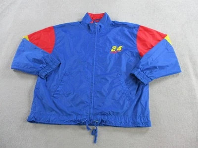 Chaqueta NASCAR De Colección Para Hombres XL Azul Jeff Gordon 24 Carreras Nuez moscada Nylon Años 90 Foto 1 de 4