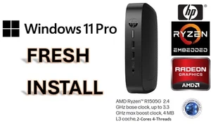 HP Mini PC AMD Ryzen R1505G 3.3GHz 8GB RAM 128GB M.2 NVME Win-11 Pro WiFi/BT ✅ - Picture 1 of 16