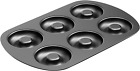 Non-Stick 6-Cavity Donut Baking Pans, Makes Individual Full-Sized 3 1/4" Donuts,