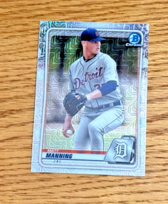 MATT MANNING 2020 Bowman Chrome Prospects #BCP-229 Mega Box Mojo Refractor - Image 1 of 2