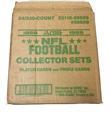 1989 Score Football Cardboard Factory Set Case (EMPTY) - Image 1 of 4