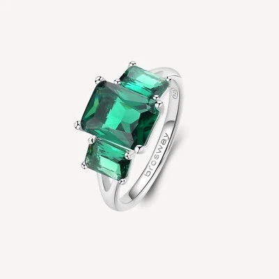 BROSWAY FANCY ANELLO DA DONNA IN ARGENTO 925 E ZIRCONI FLG75C LIFE GREEN N.14 - Immagine 1 di 4