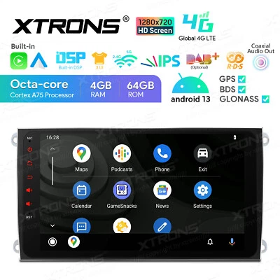 OBD+ 4G LTE Android 14 Car Play Stereo Radio GPS 8 Core 64GB For Porsche Cayenne - Image 1 of 4