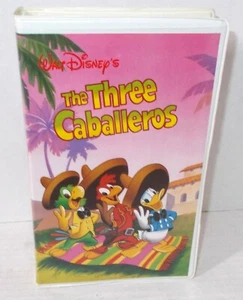 Walt Disney THE THREE CABALLEROS clamshell VHS home video DONALD DUCK cartoon - Picture 1 of 4
