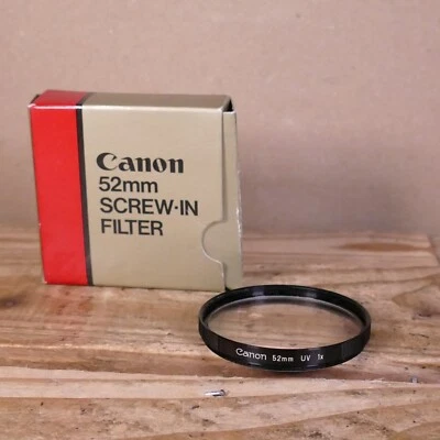 Genuine Canon 52mm UV x1 Filter with Box - Has a Scratch on Glass - Image 1 of 4