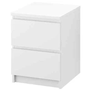 IKEA MALM chest of 2 drawers white - Picture 1 of 5