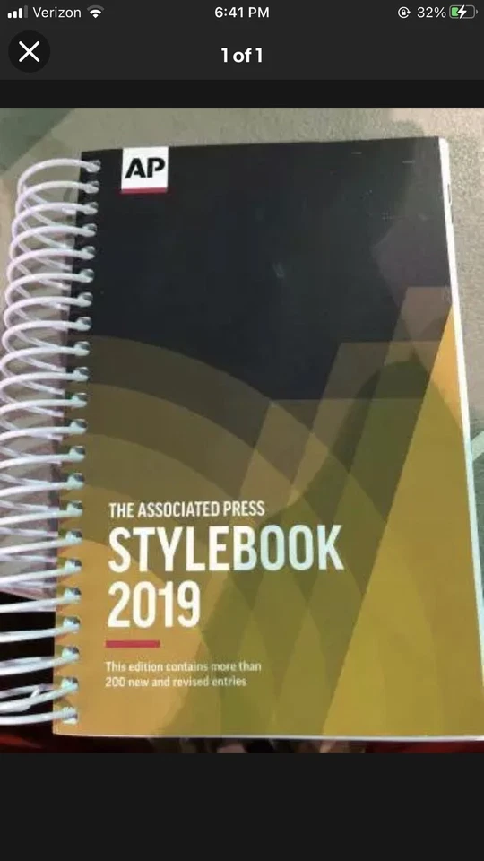 The Associated Press Stylebook 2019 - Image 1 of 1