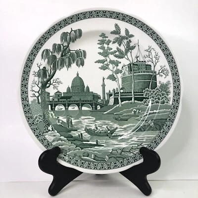 Spode Archive Collection Plate 10.5" Georgian Series Rome England Sage Green - Image 1 of 4