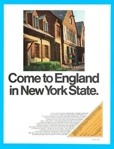 1969 New York tourism PRINT AD vacationland Allegany State Park old English Inn - Picture 1 of 3