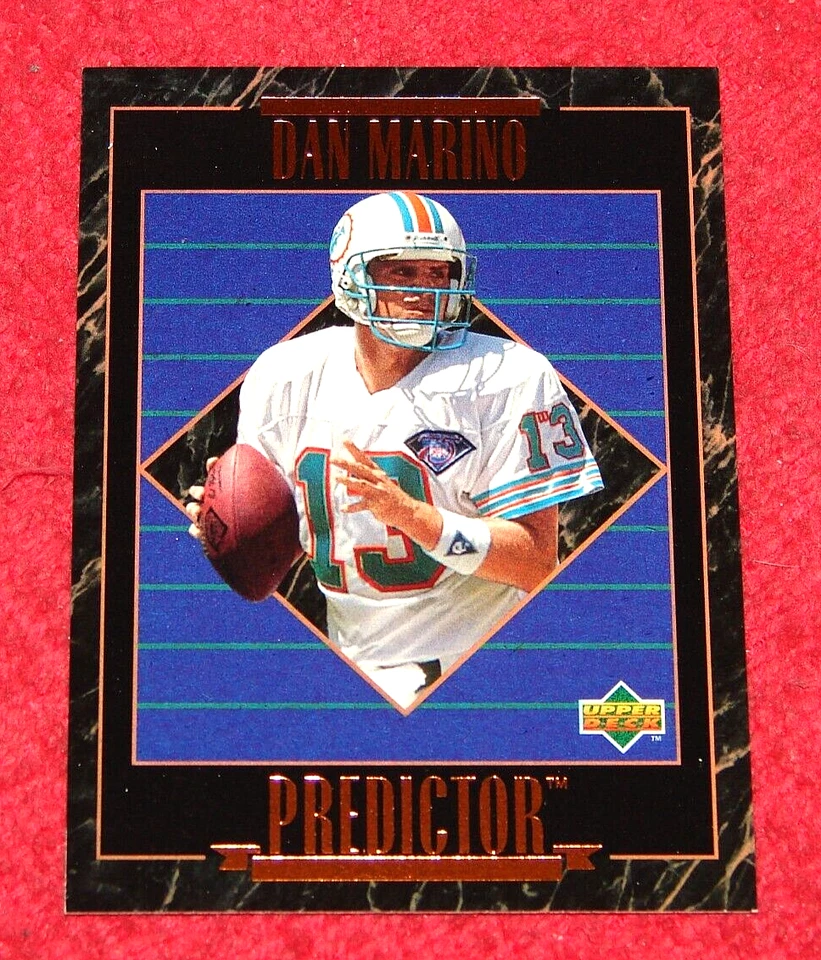 DAN MARINO DOLPHINS 1995 UPPER DECK PREDICTOR LEAGUE LEADERS #RP1 (F-3453) - Image 1 of 1