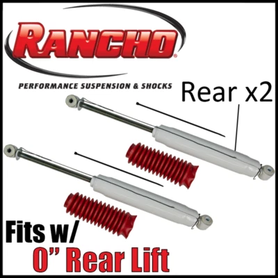 Пара задних амортизаторов Rancho RS5000X 1997-2002 Ford Expedition 4WD с подъемником 0 дюймов - Изображение 1 из 3