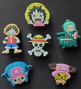 Dijes para zapatos de cocodrilo anime conjunto de 6 piezas zapatos de cocodrilo dijes regalo - Imagen 1 de 1