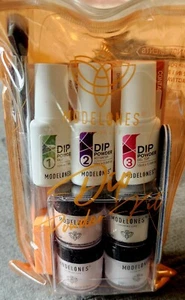 Modelones Coloring Life Dip Powder Nail Starter Kit Set Nude Gray Pink 4 Colors - Picture 1 of 6