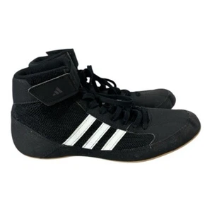 Adidas HVC 2 Black White Wrestling Combat Shoes MMA Black White Mens Size 7 - Picture 1 of 6