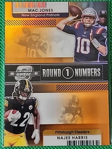 Mac Jones Najee Harris/50 2021 Contenders Optic Round 1 Numbers Rookie RC SSP - Imagen 1 de 3