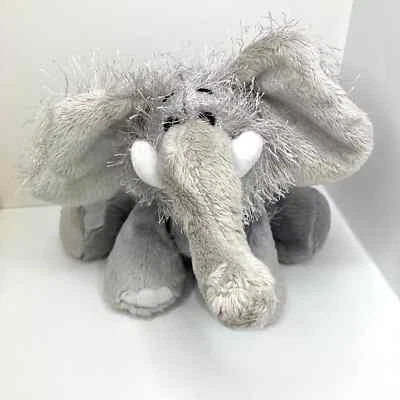 Webkinz Ganz Fuzzy Hair Gray Elephant 8" Plush HM007 No Code Soft Stuffed Animal - Image 1 of 4