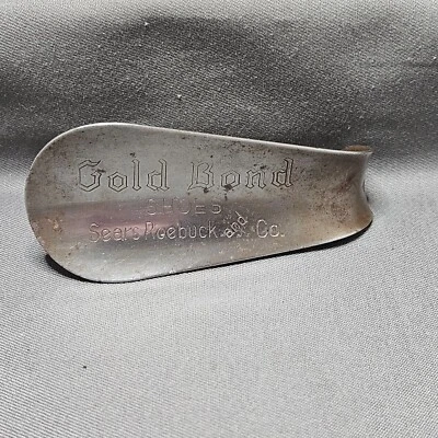 Zapato Publicitario Vintage Cuerno Oro Bond Zapatos Sears Roebuck and Company Foto 1 de 4