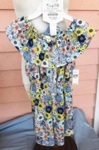 KNIT WORKS Girls Romper Sz 7 NWT $48 Adorable Includes 2 Scrunchies Brand NEW - Picture 1 of 3